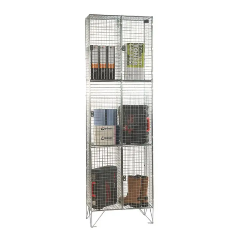 3 Door Wire Mesh Lockers (nest of 1)