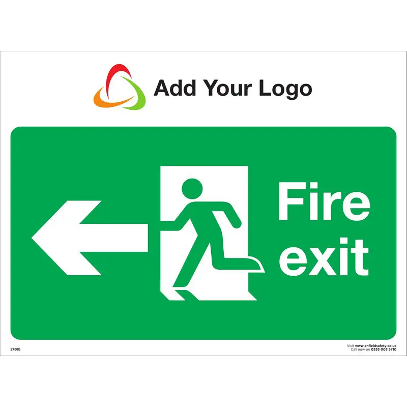 Fire Exit Left Arrow