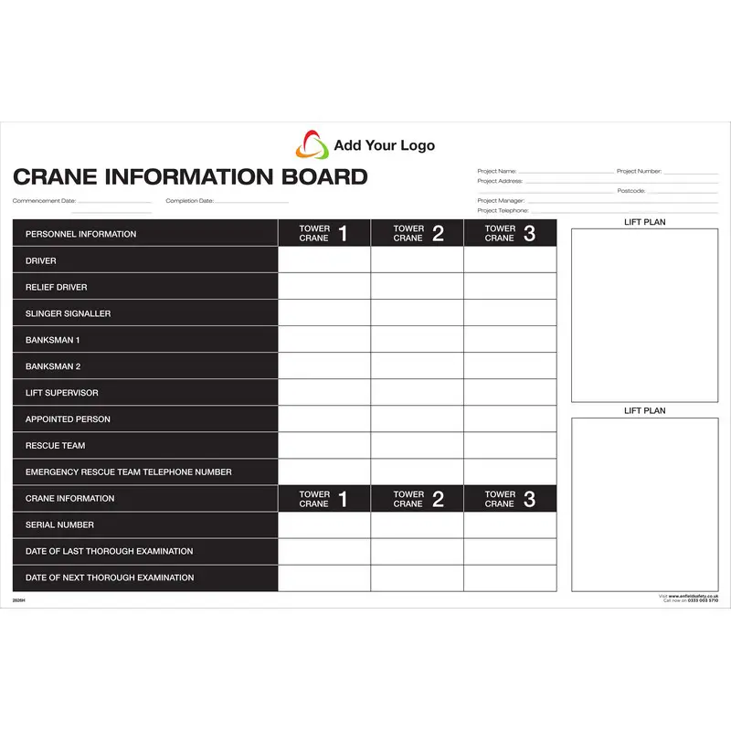 Crane Information Board