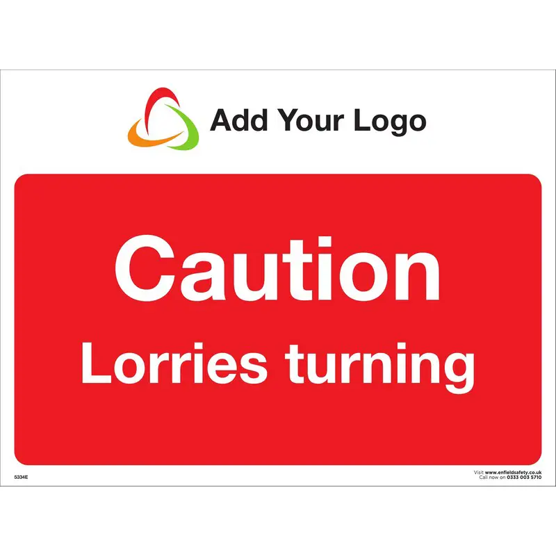 Caution Lorries Turning