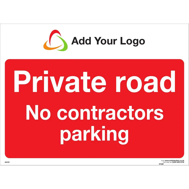 Private Road No Contractors Parking