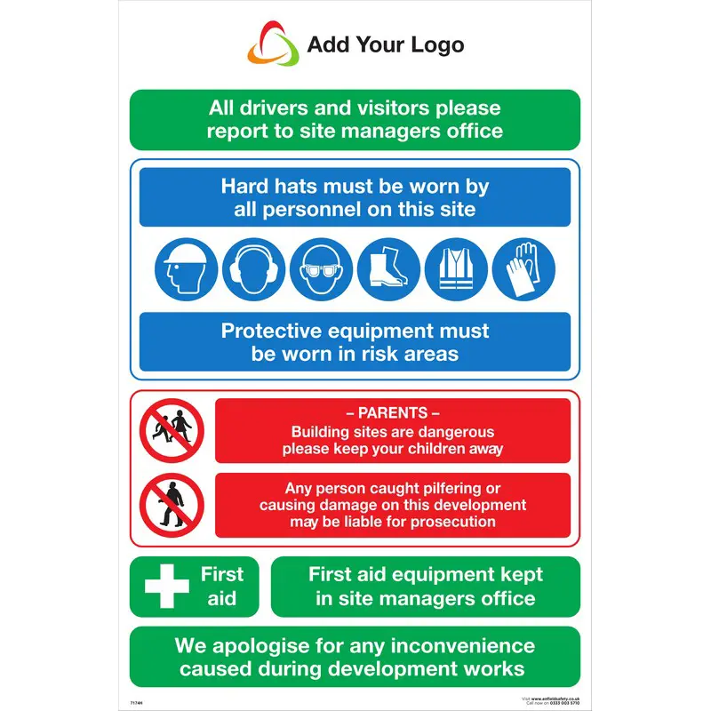 All Drivers and Visitors Report to Site Office