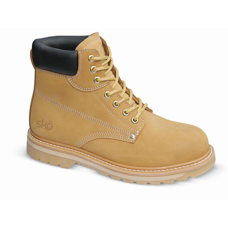 Heavy Duty Tan Safety Boots