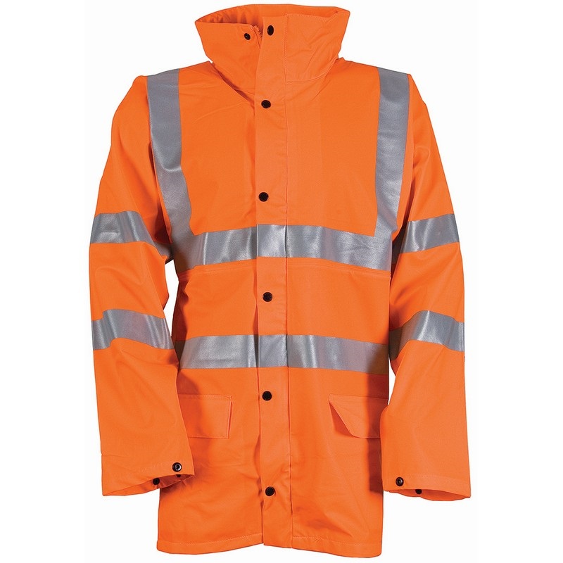 Wet Weather Jacket Hivisibilty Orange L