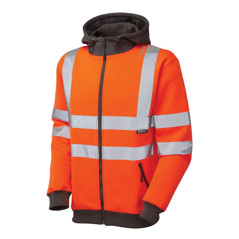 LEO Class 3 SAUNTON Full Zip Hooded Sweatshirt