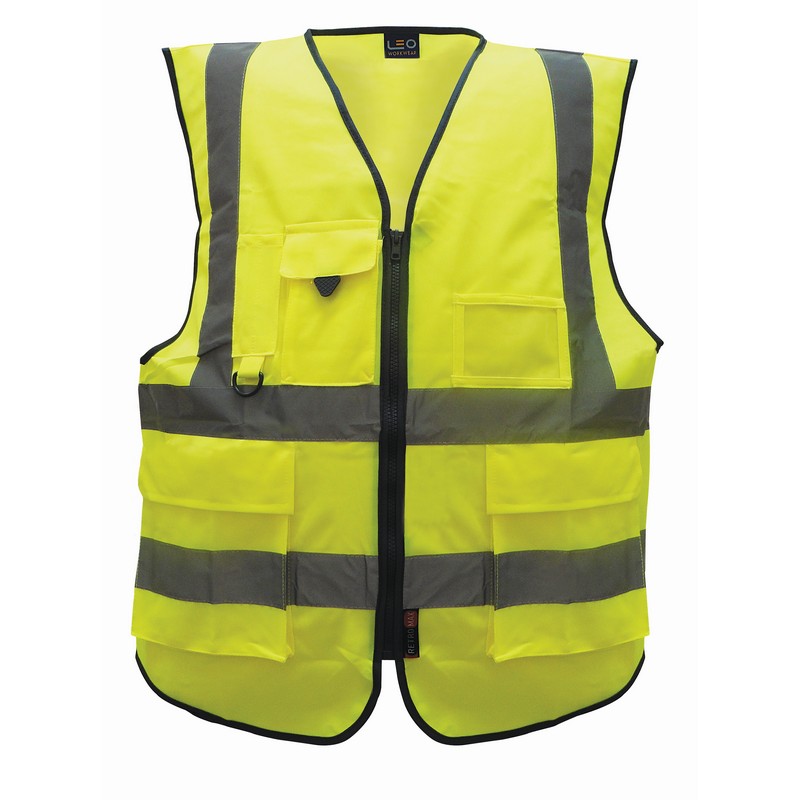 Hivisiblity Multi-pocket Executive Vest YELLOW L