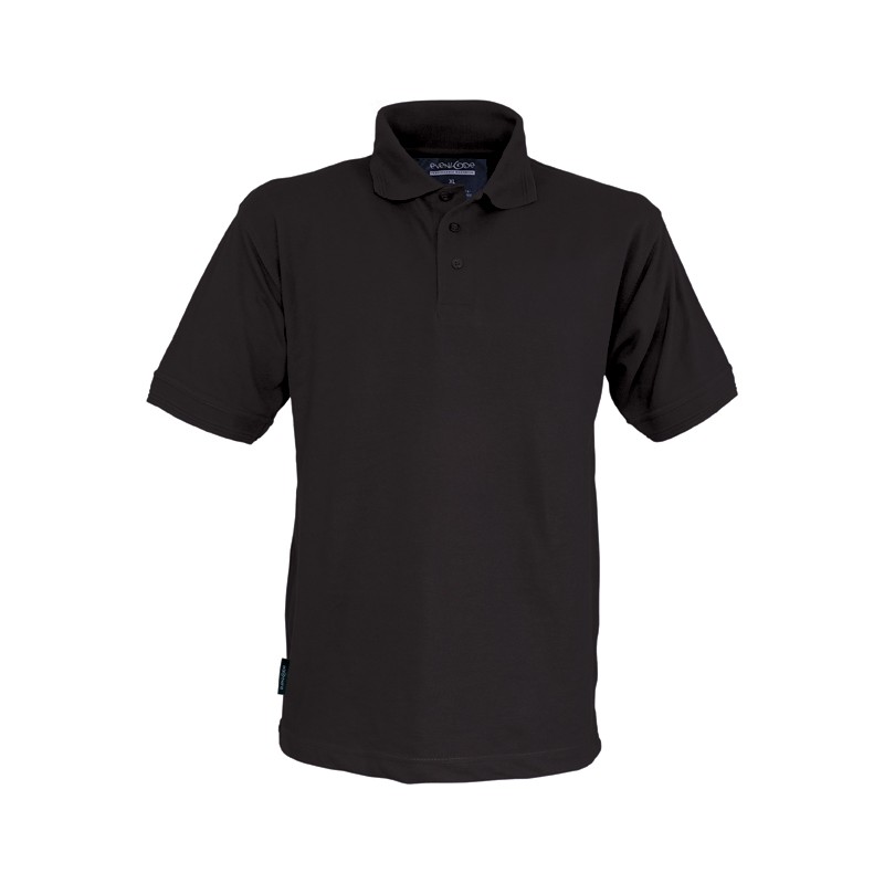 Active Short Sleeve Polo Shirt 180g BLACK L