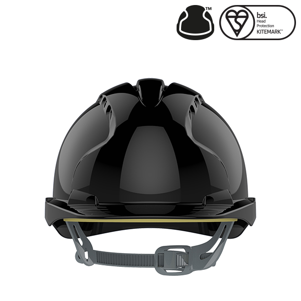 Evo 3 Vented Safety Helmet, Black