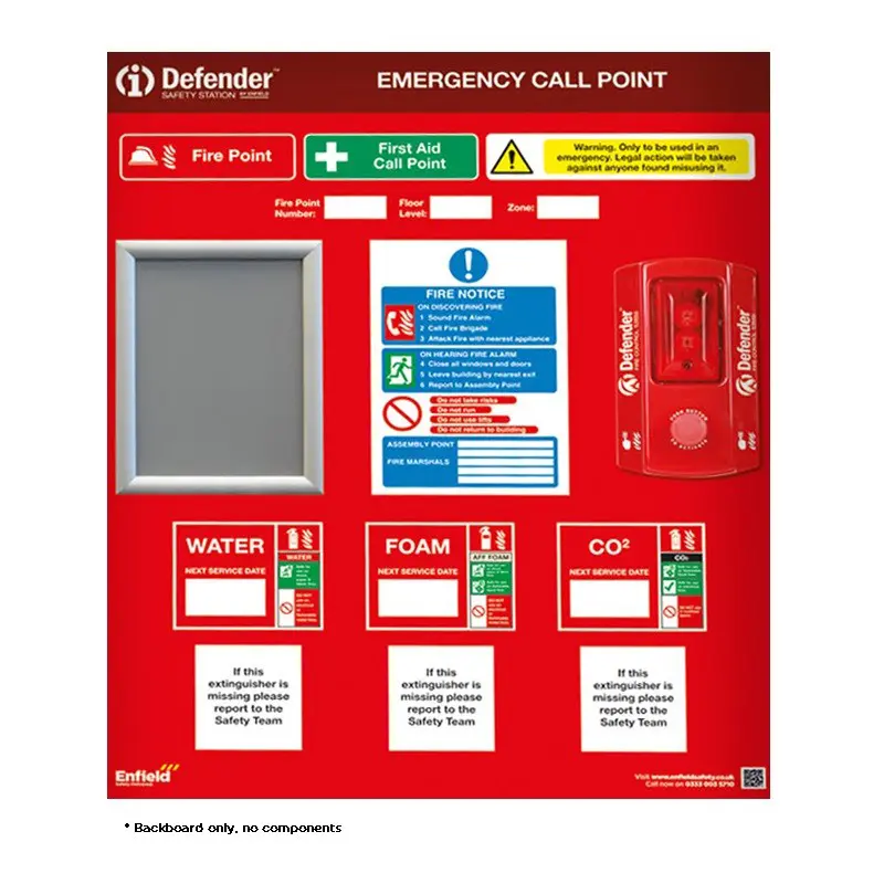 Printed Backboard For Defender Safety Pod