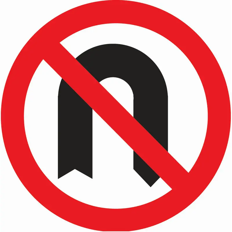 No U Turn 600mm Dia