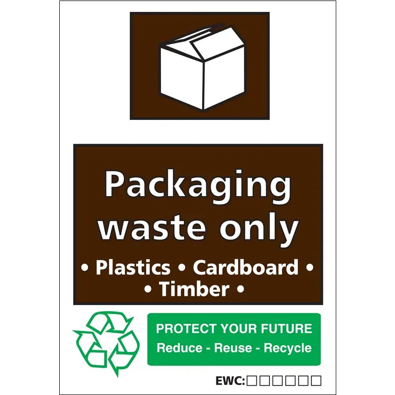 Packaging Waste 460mm x 660mm Folded Rigid Plastic