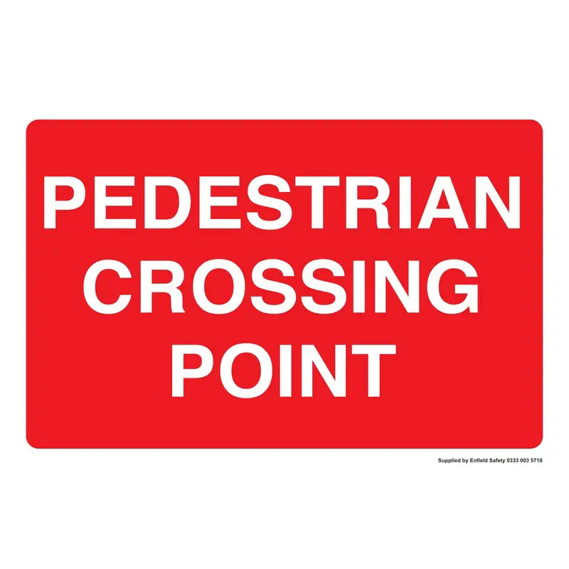 Pedestrian Crossing Point 660mm x 460mm Rigid