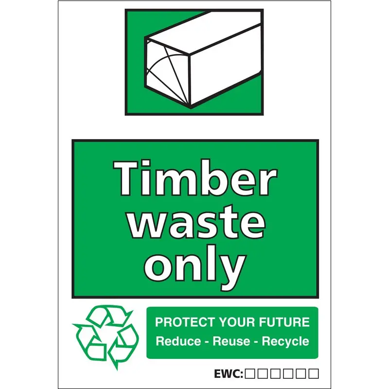 Timber Waste 460mm x 660mm Folded Rigid Plastic