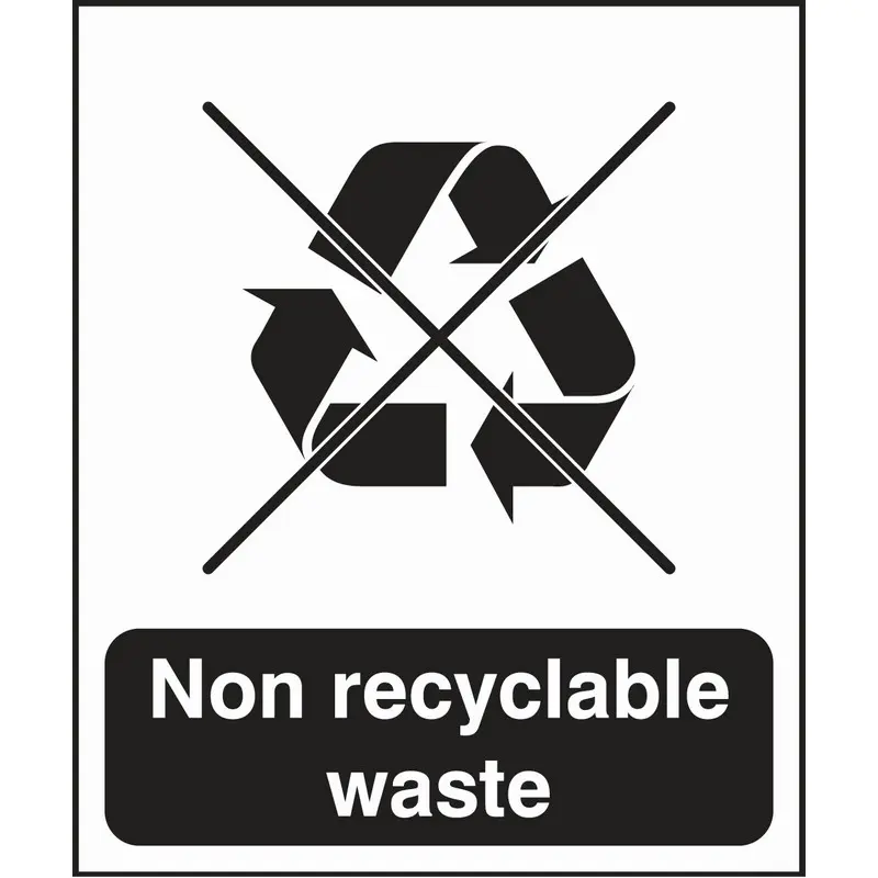 Non Recyclable Waste Sign