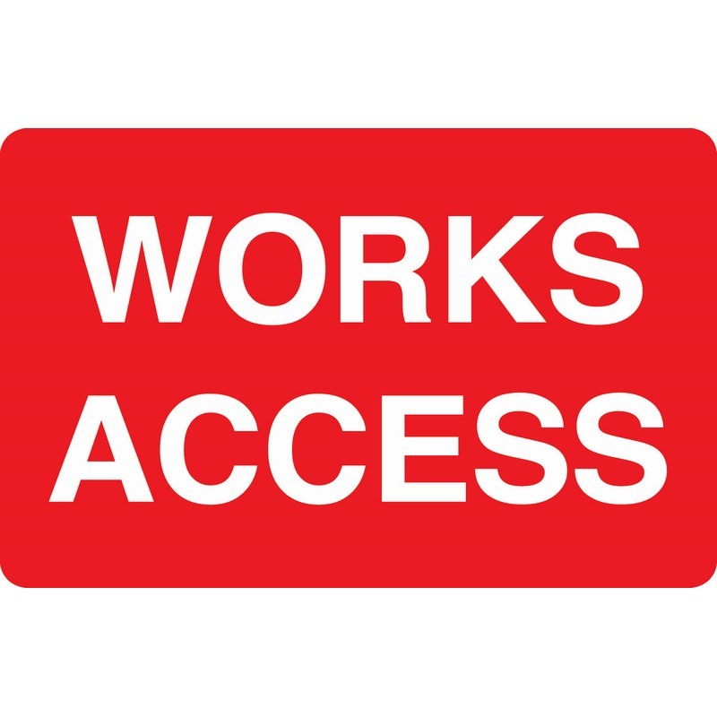 Works Access 660mm x 460mm Rigid Plastic