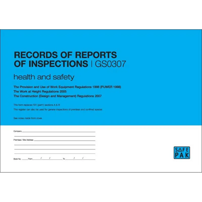 Records of Reports of Inspections