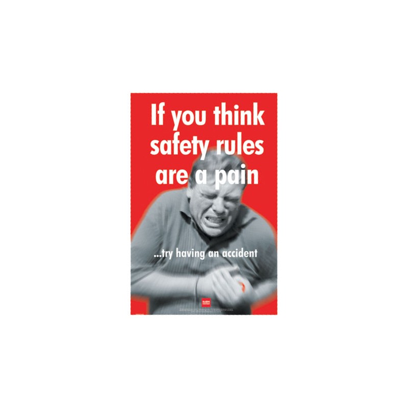 Safety Poster - Safety Rules Are a Pain