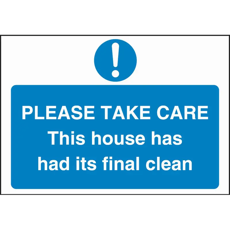 Take Care / Final Clean 660mm x 460mm Rigid