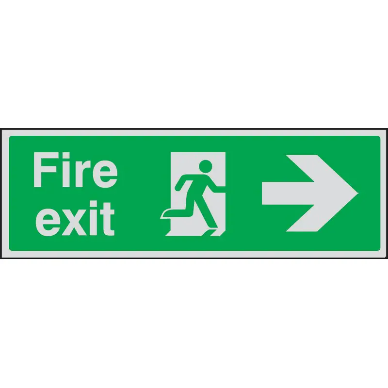 Fire Exit Right Sign