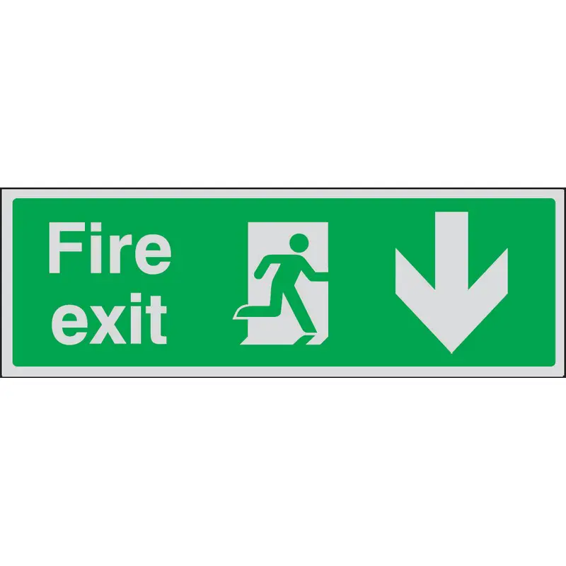 Fire Exit Down Sign