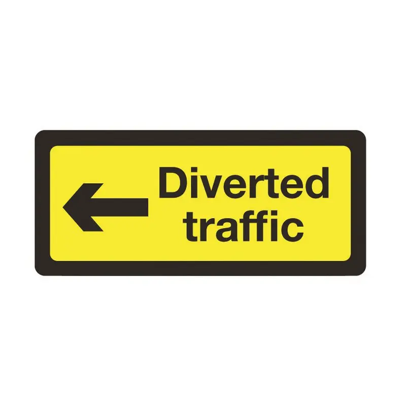 Diverted Traffic Left Multi-Sign