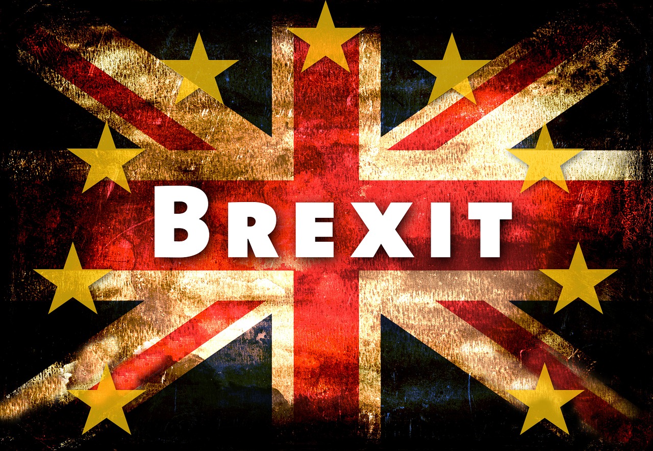 Union jack with the words: BREXIT